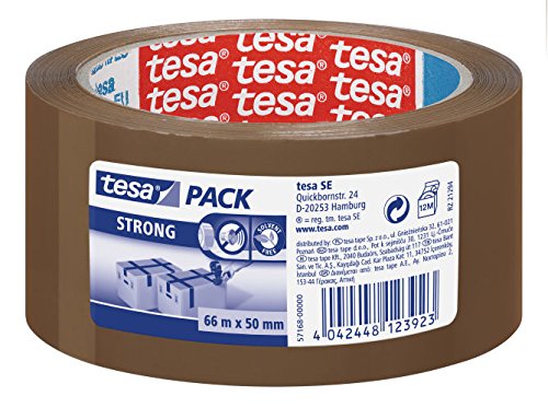 Fita de Embalar TESA Polypropylene Qualidade Superior (Havane) TESA - Fita adesiva de ferragens - polypropylene, adesão forte, desenrolamento silencioso, resistente UV