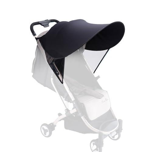 Guarda-Sol para Carrinho de Bebé FUIPVGI Preto FUIPVGI - Móveis para bebês e crianças pequenas - guarda-sol, carrinho de bebé, preto, lycra