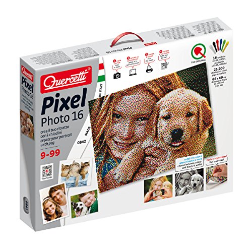 Jogo Educativo QUERCETTI Pixel Photo Game (Idade Mínima Recomendada: 6 anos) Quercetti - Kits de artesanato de brinquedos - educativo, 6 anos, agulhas, fotográfico
