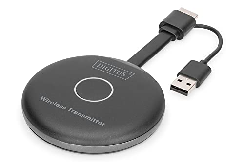 Adaptador de cabo de vídeo DIGITUS DA-70851 em Preto Digitus - Adaptadores de cabos de áudio e vídeo - usb, hdmi, preto