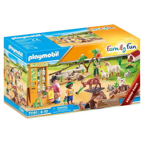 Playmobil 71191 Conjunto de bonecos temáticos para crianças PLAYMOBIL - Conjuntos de brinquedos - conjunto, bonecos temáticos, crianças, dispensador comida, acessórios, funcionário zoo