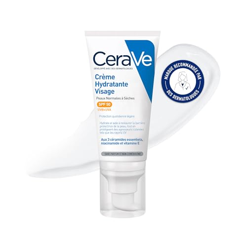 Creme Facial CERAVE Moisturizing Cream Spf50+ (52ml) CeraVe - Banho e corpo - moisturizante, spf50+, unissexo, 52 ml