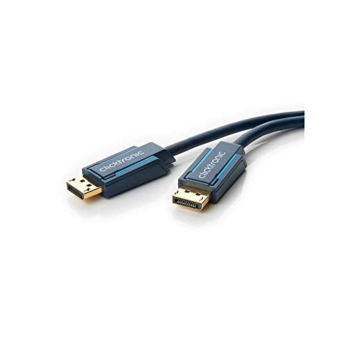 Cabo de Dados CLICKTRONIC (DisplayPort - 2 m - Preto) Clicktronic - Cabos de áudio e vídeo - displayport, 2 m, preto