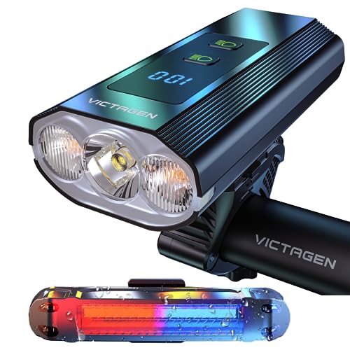 Luz Traseira VICTAGEN Type-C (3 Cree Led - 8000 Lm) VICTAGEN - Iluminação de veículo a motor - 3 cree led, 8000 lm, bateria recarregável