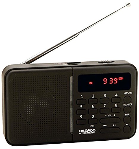 Rádio DAEWOO DRP-122B Preto e Laranja Daewoo - Áudio - rádio, preto, laranja