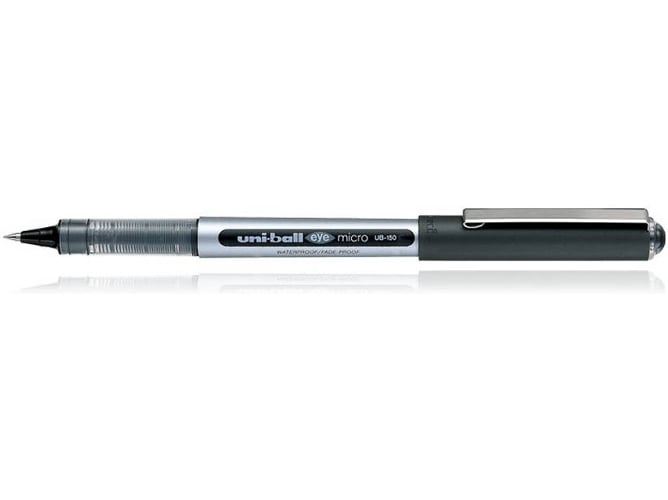 Esferográfica Rollerball UNI-BALL Eye UB-150 Preto UNI-BALL - Canetas - traço fino, resistente à água, pigmentado, texto nítido