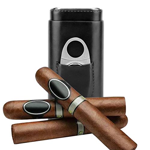 Estojo de Couro GAROSA para Cigarros (Preto) Garosa - Humidores - couro, cigarros, preto