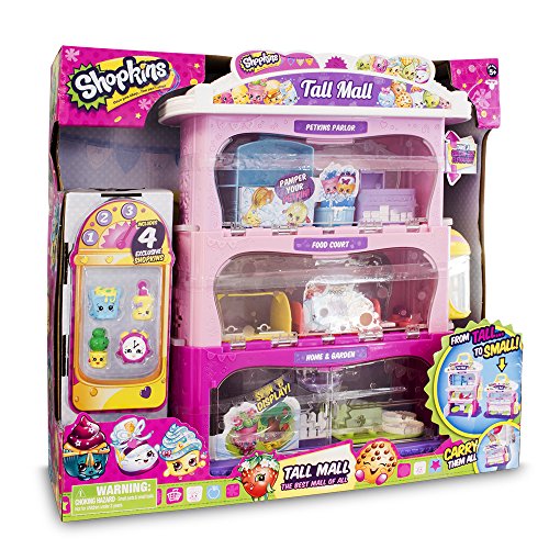 Conjunto de Brinquedos SHOPKINS MEGA SHOPPING CENTER Shopkins - Brinquedos - playset, 3 andares, acessórios, elevador