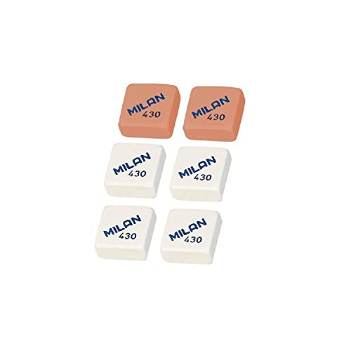 Blister com 6 Marcadores Erasable MILAN 430 (Multicor - Ponta Redonda) FACTIS - Marcadores e marcadores de texto - eramáveis, ponta redonda, lavável, multicor