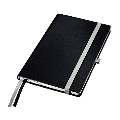 Caderno LEITZ 11090065 (A5 - Preto - Quadriculado) Leitz - Cadernos e bloco de notas - quadriculado, A5, micro-perfuradas, bolsa interior