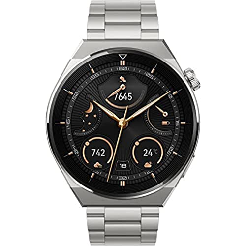 Smartwatch HUAWEI Watch GT3 Pro (46mm - Preto) HUAWEI - Monitores de atividade - 46mm, inox, fibra de vidro, preto