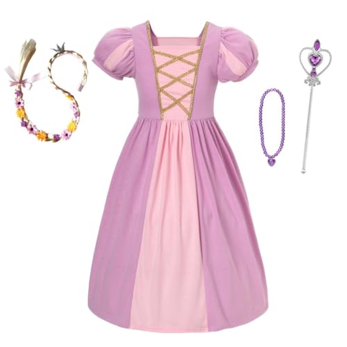 Fato de Menina DISFRAZZES Princesa (Tam: 7 a 8 anos) Lito Angels - Brinquedos - vestido, tecido, corpete, alças, lavável