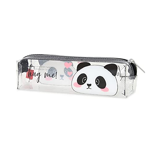 Estojo LEGAMI Hug Me Panda (Transparente) Legami - Organizadores de mesa - estojo, legami, hug me, panda, transparente, TPU