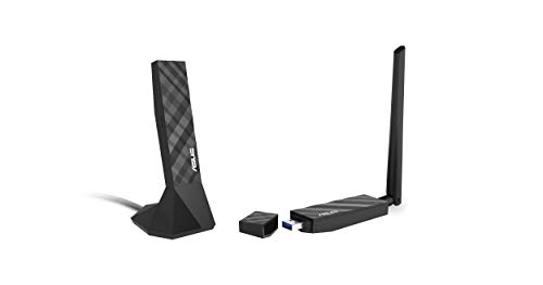 Adaptador USB Wi-Fi ASUS USB-AC56 (AC1200 - 400 + 867 Mbps) ASUS - Placas e adaptadores de interface de computador - usb, wi-fi, asus, ac1200