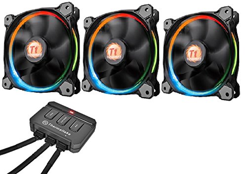Ventoinha THERMALTAKE CL-F042-PL12SW-B (12 cm) Thermaltake - Peças de refrigeração de sistema de computador - 1,2 cm, 1500 rpm, 18.5 db, 40.6 m³/h