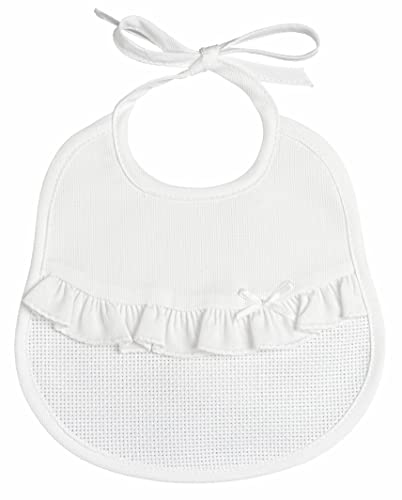 Toalha de Piquet com Volante FILET (Algodão - Branco) Ago.fil s.r.l. - Amamentação e alimentação - algodão, branco