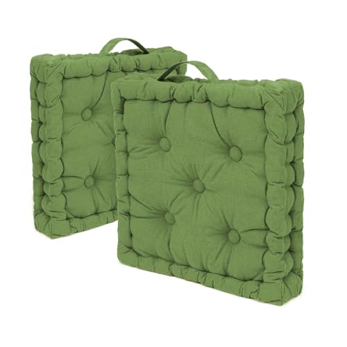 Conjunto de 2 Almofadas THE SECRET HOME (Verde - 40x40cm) La bolata - Tapetes - conjunto, almofadas, verde, 40x40cm