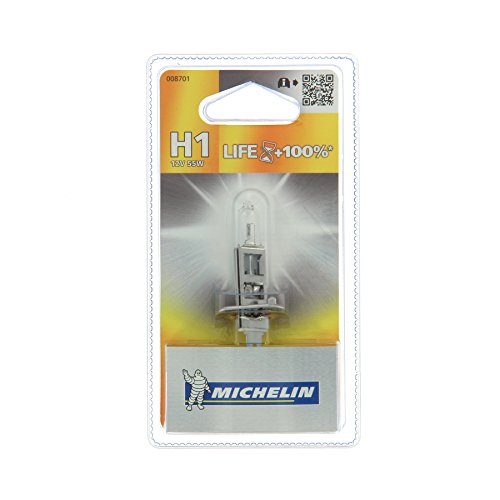 Lâmpada para faróis de automóveis MICHELIN Life + 50% MICHELIN - Iluminação de veículo a motor - p14,5, 55W, tecnologia life+, aumento vida útil