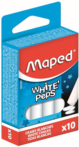 Lápis Maped 10 Lápis Brancos (Recondicionado Como Novo) Maped - Giz - branco, desenho, pintura, recondicionado