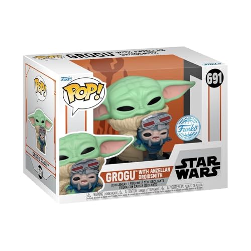 Figura FUNKO POP! The Mandalorian: Grogu with Anzellan Funko - Brinquedos - grogu, Anzellan, vinil, 2 cm