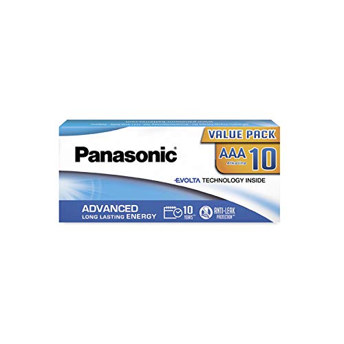 Pilha Recarregável PANASONIC K-KJ06AA (10 unidades) Panasonic batteries - Baterias de uso geral - 2300 mAh, 12 v, ião-lítio, azul cinzento