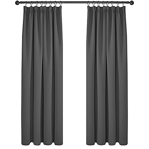 Conjunto de cortinas térmicas DECONOVO 168x229cm (Cinzento) Deconovo - Cortinas e cortinados - cortina termica, 168x229cm, cinzento