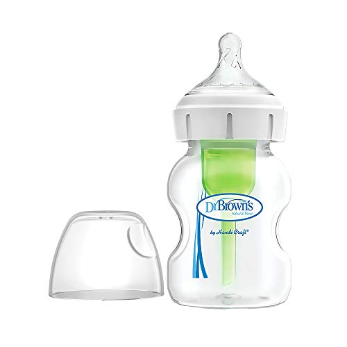 Biberão para Bebé DR. BROWNS Anti-Colics Wide Neck Bottle HANDI-CRAFT - Materiais de embalagem - anti-cólicos, fluxo lento, 0+ meses, recém-nascidos