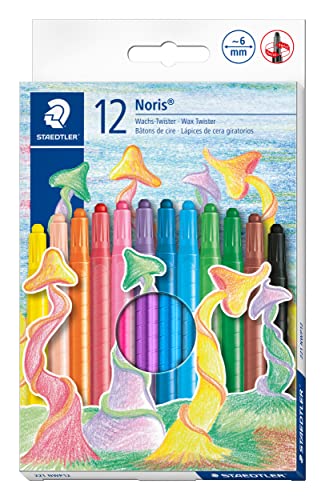 Lápis de Cera STAEDTLER 221 (Multicor - 12 Unidades) Staedtler - Lápis de cera - multicor, 12 unidades, resistente à água, minas 6 mm