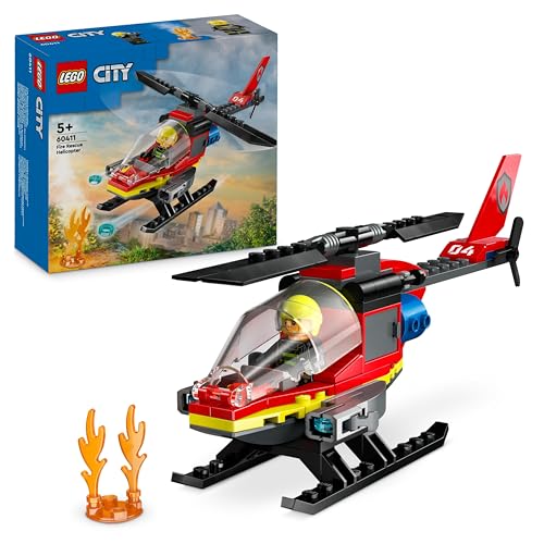 LEGO City: Helicóptero de Resgate dos Bombeiros (Idade Mínima Recomendada: 4 anos) LEGO - Brinquedos - helicóptero, resgate, bombeiros, incendios, construção