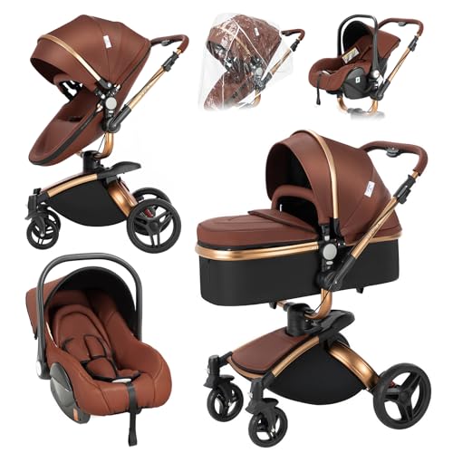 Carrinho de Bebé MAGIC ZC 906 Castanho (49 x 39 x 79 cm) Magic ZC - Móveis para bebês e crianças pequenas - 3 em 1, portátil, alumínio, dobrável