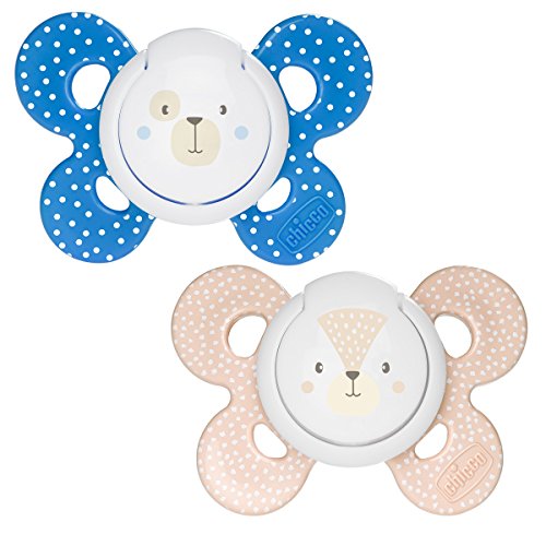 Chicco Physio Comfort Silicone Teat Pacote de 2 Azul Chicco - Chupetas e mordedores - silicone, teat, 2 unidades, azul