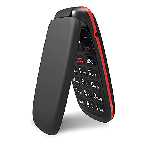 Telemóvel Senior UKUU com Capa para Idosos (Preto) ukuu - Telemóveis - sénior, idoso, capa, preto