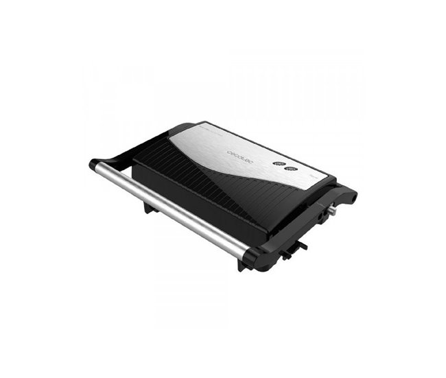 Barbecue Elétrico Cecotec Rockngrill 750 Full Open Inox Cecotec - Torradeiras e grelhadores - 750 W, preto inox, indicador luminoso