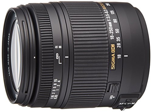 Objetiva SIGMA DC OS HSM 18-250mm f/3.5-6.3 Macro (Encaixe: Nikon F - Abertura: f/22 - f/3.5) Sigma - Peças e acessórios para câmeras - 18-250mm, f/3.5-6.3, macro, nikon f