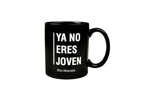 Caneca MISS MISERABLE Original (Preto - Cerâmica) Miss Miserable - Canecas - cerâmica, 8 cm, 9,5 cm, preto