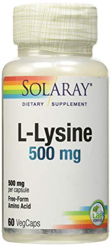 Suplemento Alimentar SOLARAY L-Lysine (60 veg caps) SOLARAY - Vitaminas e suplementos - suplemento alimentar, solaray l-lysine, 60 veg caps