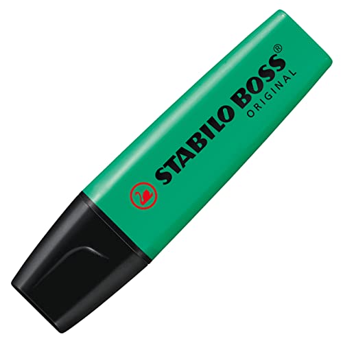 Marcador Fluorescente STABILO BOSS Original 70 Azul Turquesa Stabilo - Marcadores e marcadores de texto - fluorescente, ponta grossa, ponta fina, 70 azul turquesa
