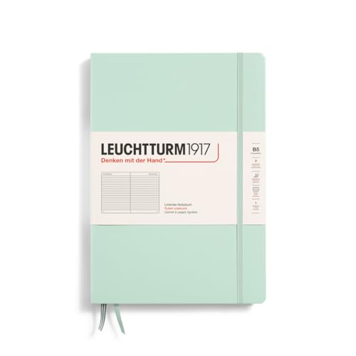 Caderno e Bloco de Notas LEUCHTURM1917 370283 LEUCHTTURM1917 - Cadernos e bloco de notas - fecho elástico, três fitas marcadoras, bolsa interna, papel marromonto