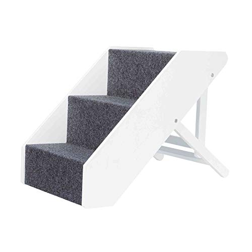 Escada para Cão TRIXIE (Branco - Aço Inoxidável - 40x67cm) TRIXIE - Degraus e rampas para animais de estimação - escada, cão, TRIXIE, branco, aço inoxidável, 40x67cm