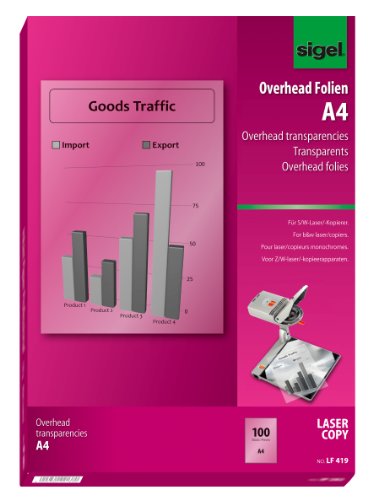 Papel para impressão sigel lf419 a4 100 folhas (Consumível Informática e Tel.) Sigel - Papel de impressora e copiadora - transparente, laser, a4, 100 folhas