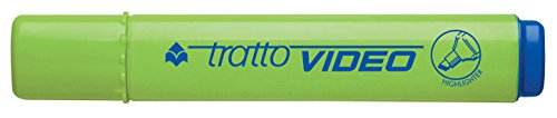 Marcador TRACTO VIDEO Pointe Biseautée Verde Tratto - Marcadores e marcadores de texto - fluorescente, baseado em água, seca rápido
