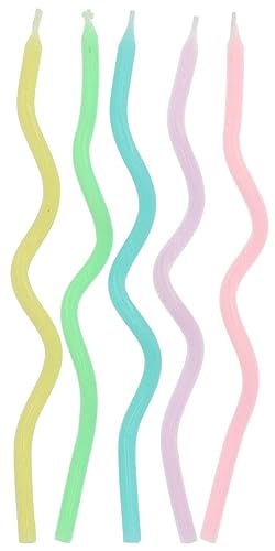 Vela FOLAT Sweet Swirl (Multicor - 15 x 6 cm) Folat B.V. - Velas de aniversário - multicor, 15x6cm, cera