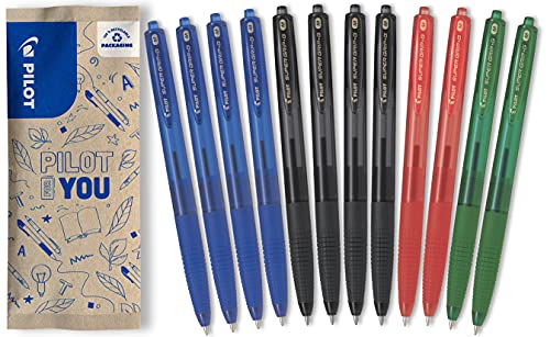 Esferográfica PILOT Super Grip G (Azul - 12 Unidades) Pilot - Canetas - esferográfica, pilot, super grip g, azul, 12 unidades