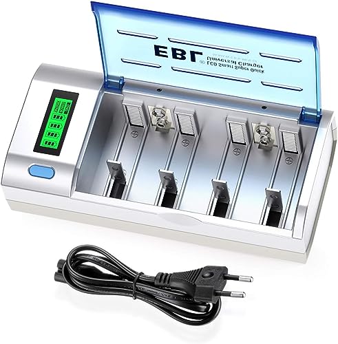 Carregador Pilhas EBL 906 Universal Battery Charger EBL - Carregadores de bateria de uso geral - carregador, pilhas, universal