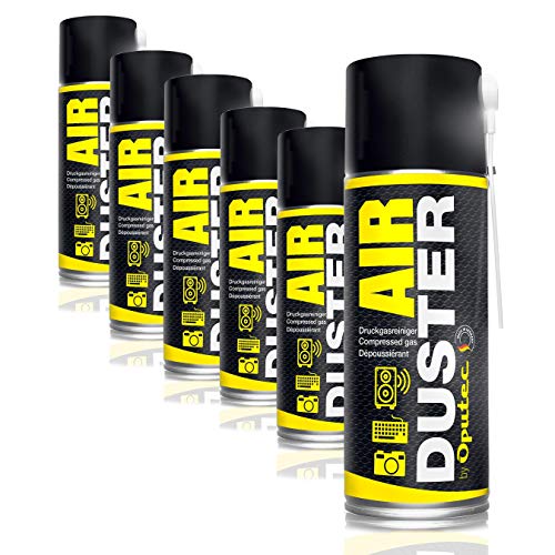 Dusters de Ar COMPULOCKS OPUTEC Air Duster (6 unidades) Oputec - Limpeza de eletrônicos - compulocks, OPUTEC, Air Duster, 6 unidades