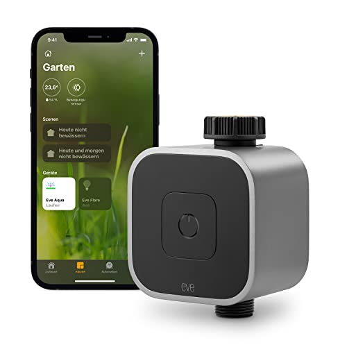 Eve Aqua Smart Watering System para Jardim Eve - Controlos de aspersores - rega inteligente, sistema de rega, horários, compatível