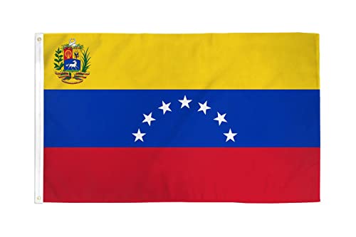 Bandeirola Venezuela Antiga com Escudo AZ FLAG AZ FLAG - Bandeiras e cataventos - venezuela, escudo, poliéster, 90x60 cm