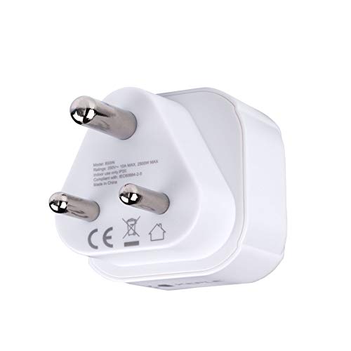 Adaptador de Viagem INDIAN Indian (India - Europa) Keple - Inversores de energia - adaptador, viagem, indian