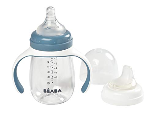Bebida de Aprendizagem BÉABA 2 em 1 (210 ml) Beaba - Copos de transição - bebida, aprendizagem, 210 ml, bebés pequenos