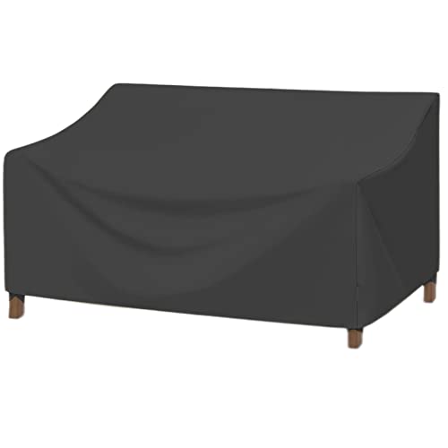 Capa de Exterior para Sofá EKQSGLC | Preto EKQSGLC - Capas para móveis de exterior - poliéster 600D, vinil, resistente à água, fácil de limpar
